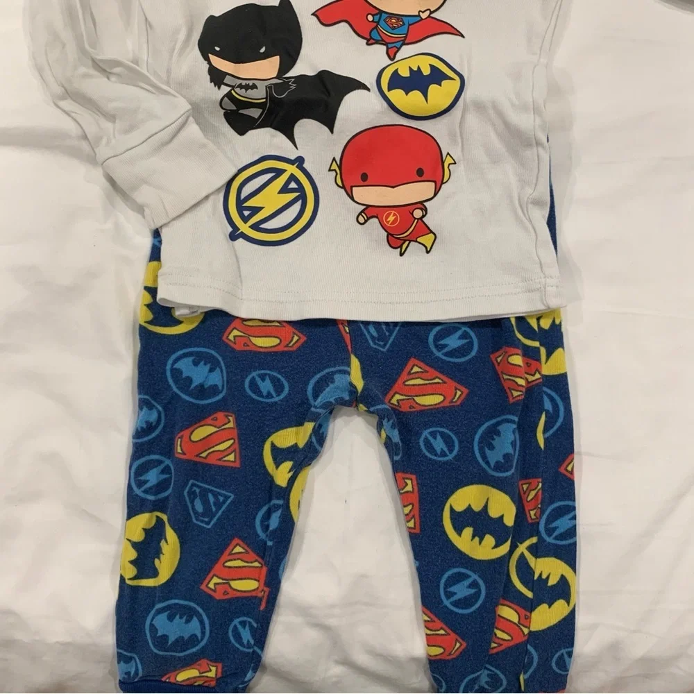 Justice League America Baby Boy Superhero Pajama - 18-24 Months